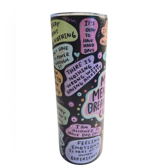 “My Mental Breakdown” Steel Tumbler- NIB - Picture 4 of 4